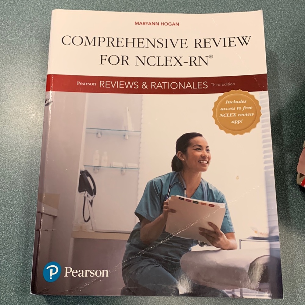 Pearson reviews and rationales Comprehensive review for NCLEX-RN like new
